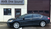 Black 2013 Honda Accord Sedan with professional window tint